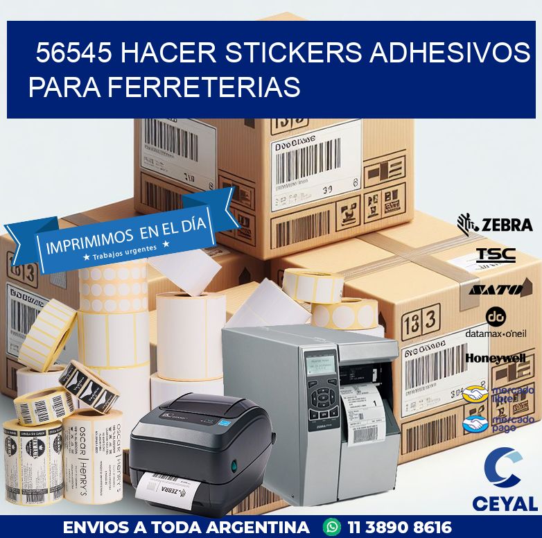 56545 HACER STICKERS ADHESIVOS PARA FERRETERIAS