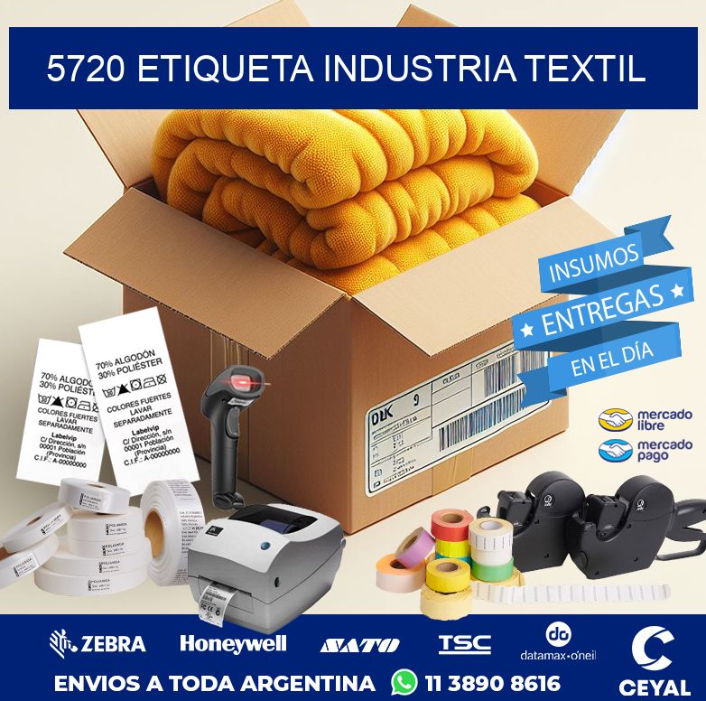 5720 ETIQUETA INDUSTRIA TEXTIL