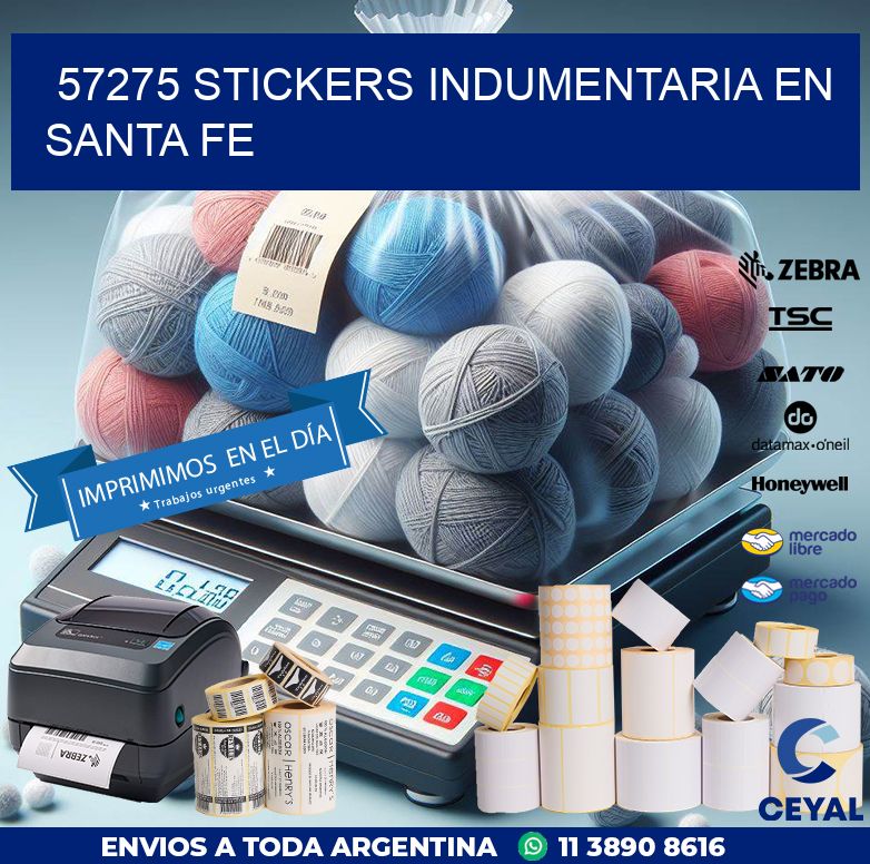 57275 STICKERS INDUMENTARIA EN SANTA FE