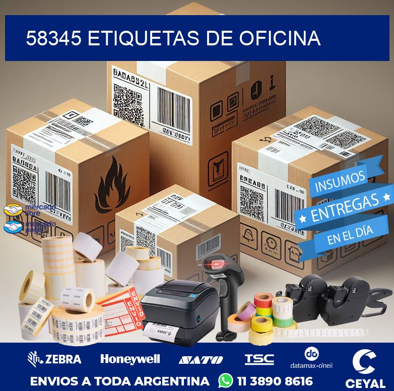58345 ETIQUETAS DE OFICINA
