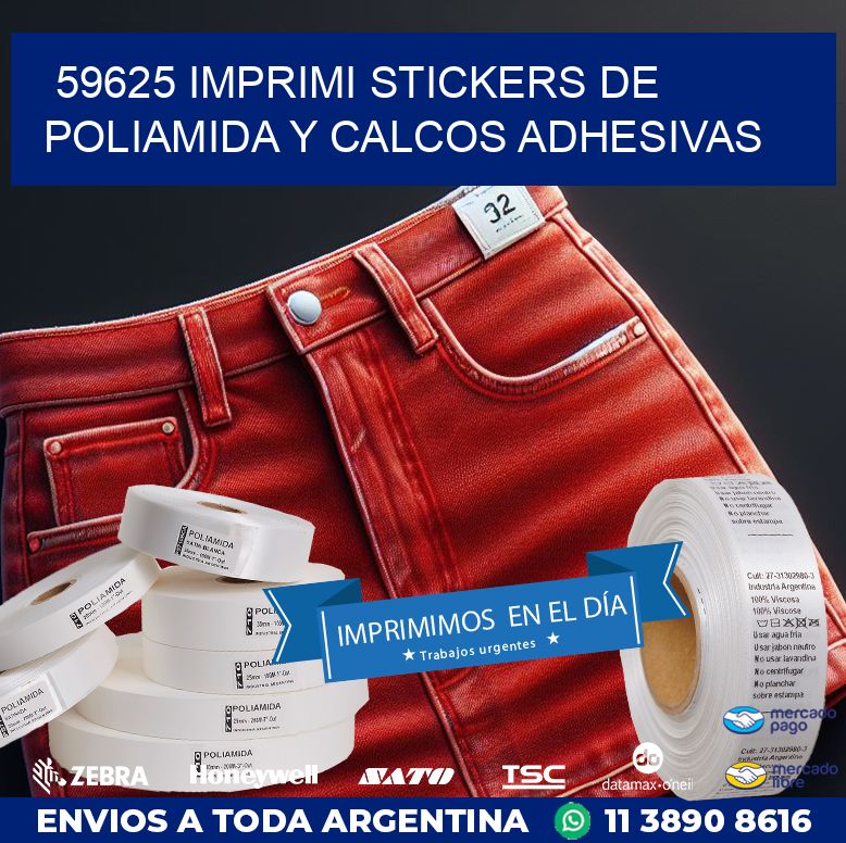 59625 IMPRIMI STICKERS DE POLIAMIDA Y CALCOS ADHESIVAS