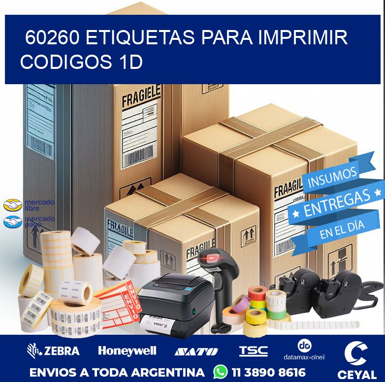 60260 ETIQUETAS PARA IMPRIMIR CODIGOS 1D