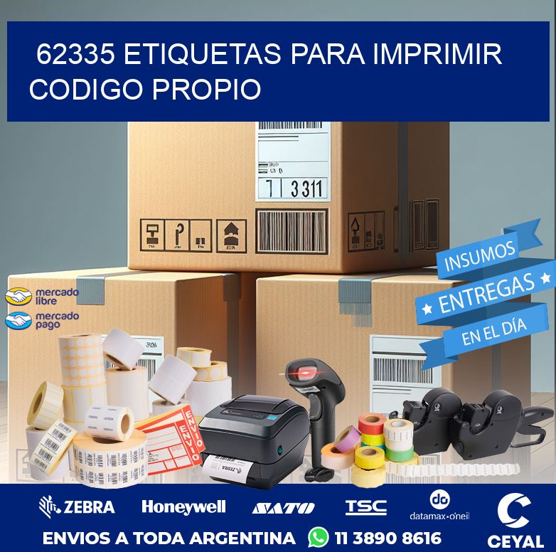 62335 ETIQUETAS PARA IMPRIMIR CODIGO PROPIO