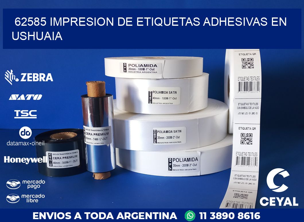 62585 IMPRESION DE ETIQUETAS ADHESIVAS EN USHUAIA
