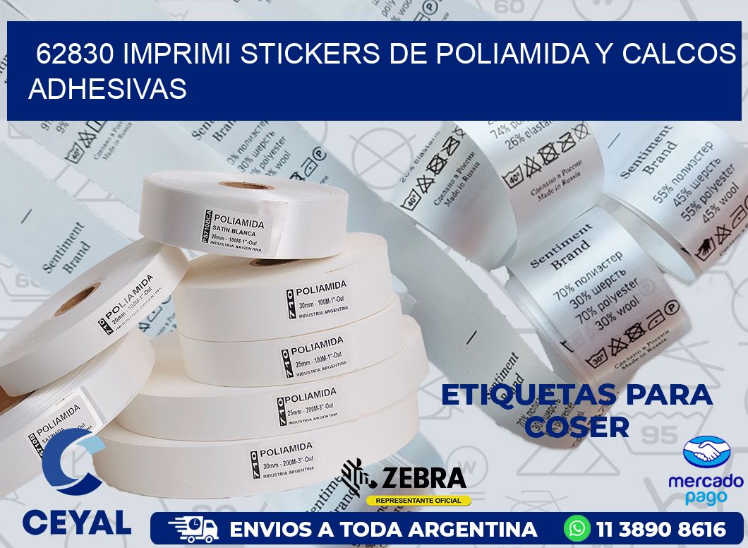 62830 IMPRIMI STICKERS DE POLIAMIDA Y CALCOS ADHESIVAS