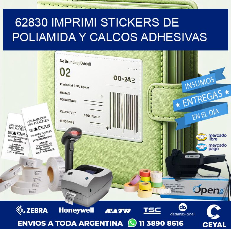 62830 IMPRIMI STICKERS DE POLIAMIDA Y CALCOS ADHESIVAS