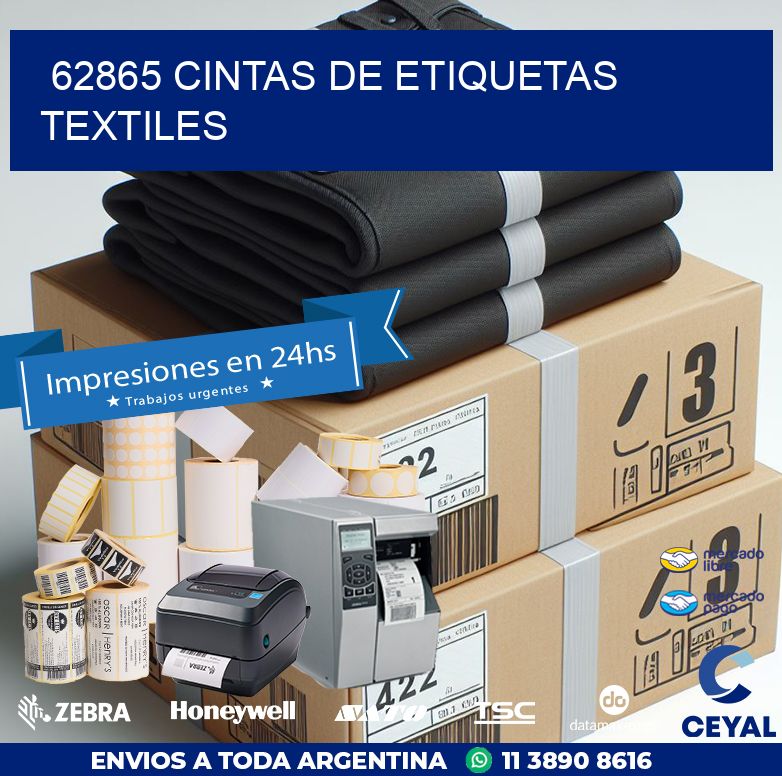 62865 CINTAS DE ETIQUETAS TEXTILES