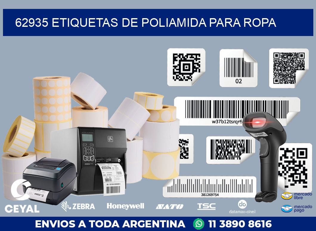 62935 ETIQUETAS DE POLIAMIDA PARA ROPA