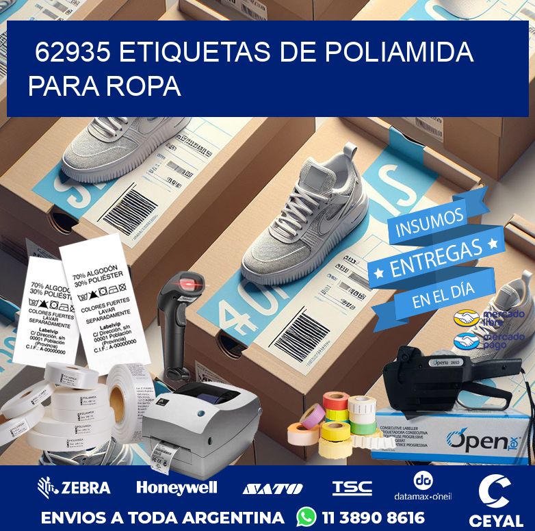 62935 ETIQUETAS DE POLIAMIDA PARA ROPA