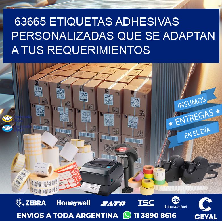 63665 ETIQUETAS ADHESIVAS PERSONALIZADAS QUE SE ADAPTAN A TUS REQUERIMIENTOS