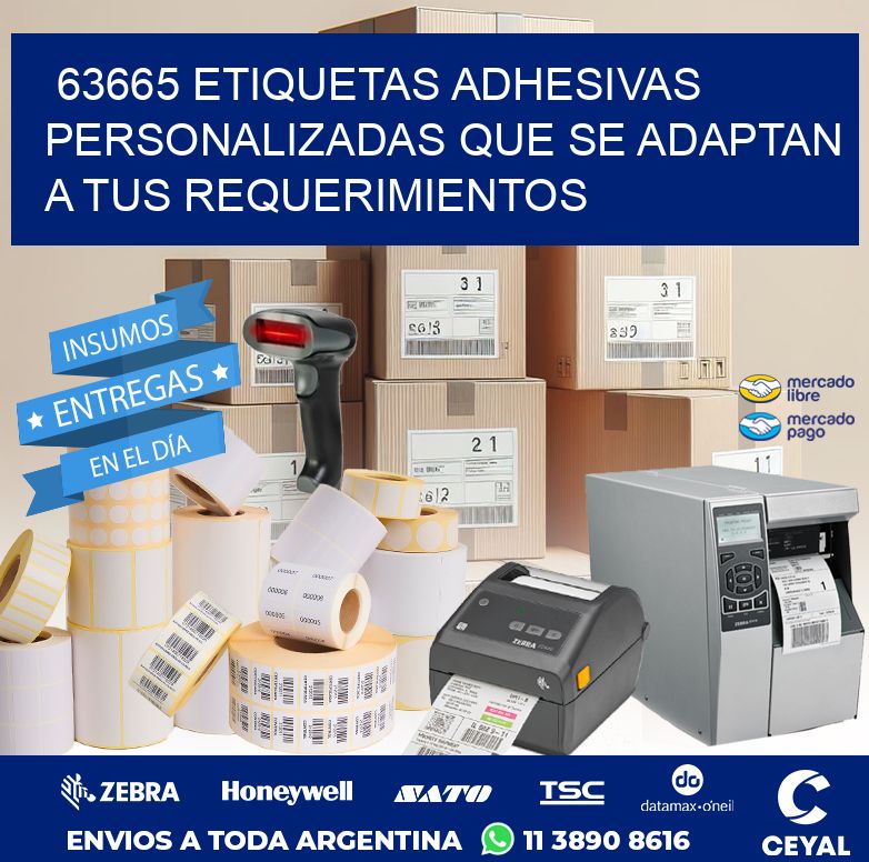 63665 ETIQUETAS ADHESIVAS PERSONALIZADAS QUE SE ADAPTAN A TUS REQUERIMIENTOS