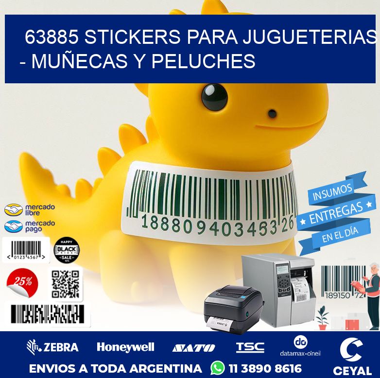 63885 STICKERS PARA JUGUETERIAS – MUÑECAS Y PELUCHES