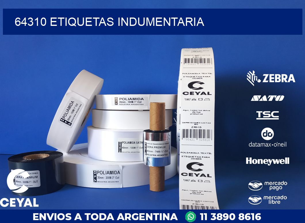64310 ETIQUETAS INDUMENTARIA
