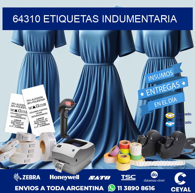 64310 ETIQUETAS INDUMENTARIA