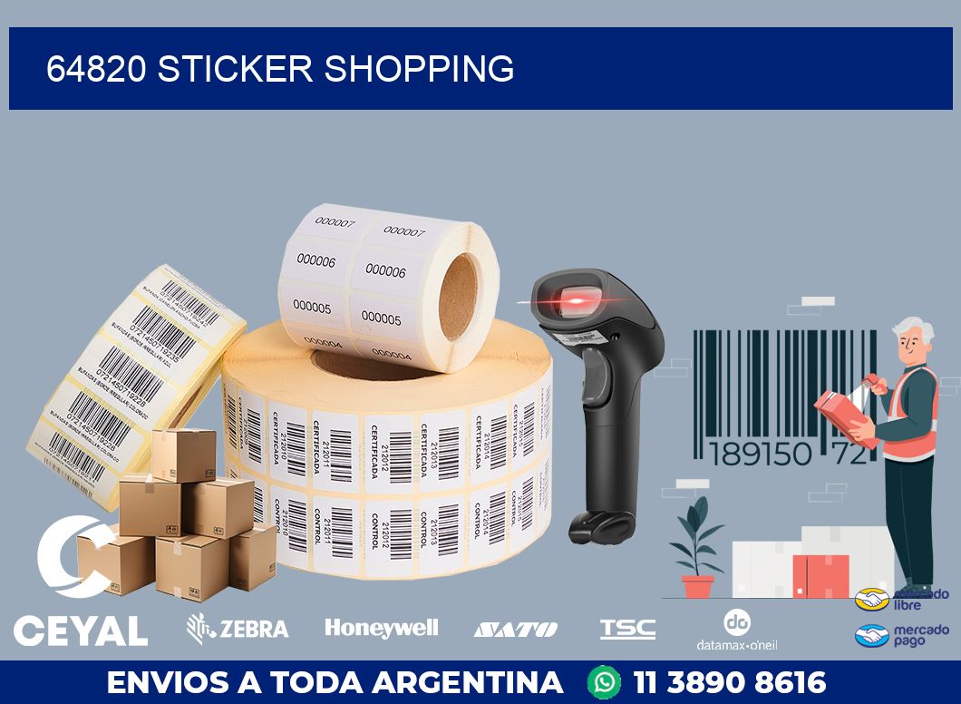 64820 STICKER SHOPPING