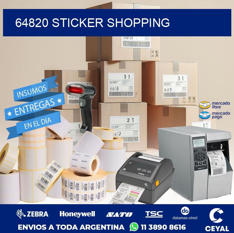 64820 STICKER SHOPPING