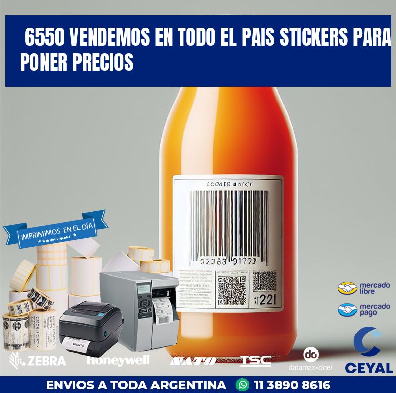 6550 VENDEMOS EN TODO EL PAIS STICKERS PARA PONER PRECIOS