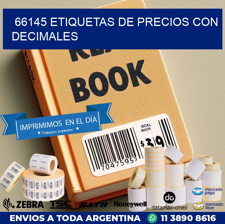 66145 ETIQUETAS DE PRECIOS CON DECIMALES