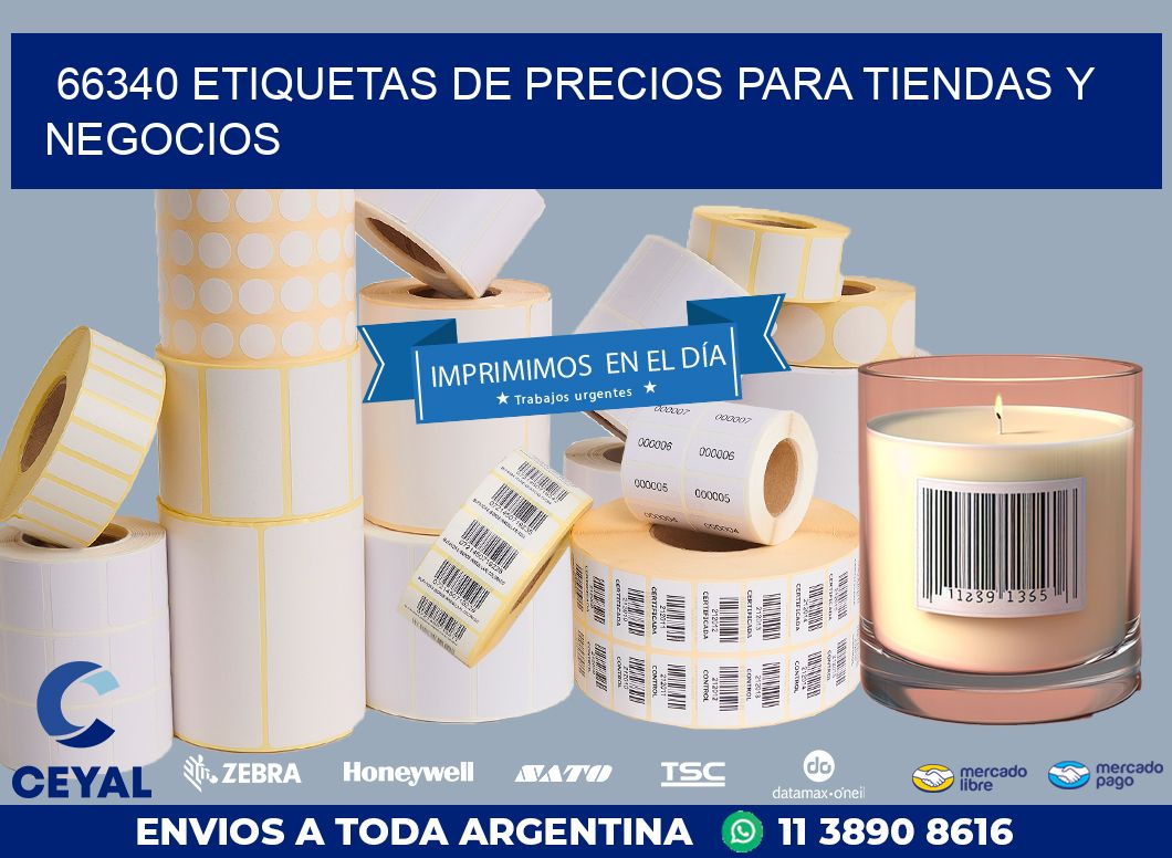 66340 ETIQUETAS DE PRECIOS PARA TIENDAS Y NEGOCIOS