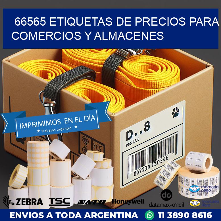 66565 ETIQUETAS DE PRECIOS PARA COMERCIOS Y ALMACENES