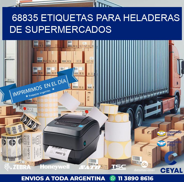 68835 ETIQUETAS PARA HELADERAS DE SUPERMERCADOS