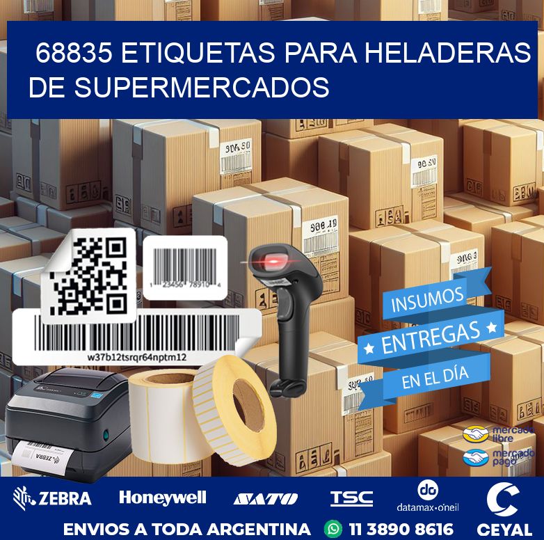 68835 ETIQUETAS PARA HELADERAS DE SUPERMERCADOS