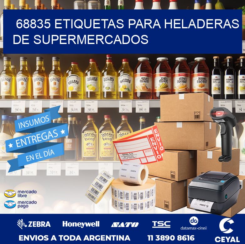 68835 ETIQUETAS PARA HELADERAS DE SUPERMERCADOS