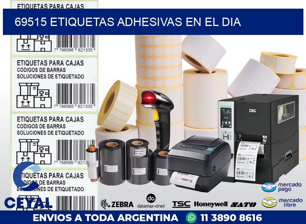 69515 ETIQUETAS ADHESIVAS EN EL DIA