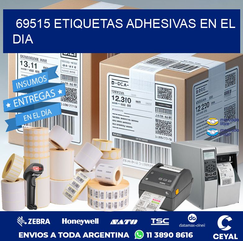 69515 ETIQUETAS ADHESIVAS EN EL DIA