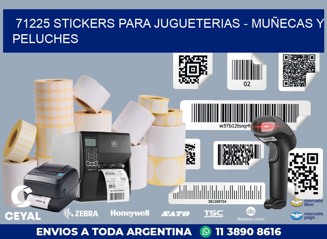 71225 STICKERS PARA JUGUETERIAS - MUÑECAS Y PELUCHES