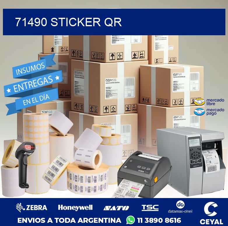 71490 STICKER QR