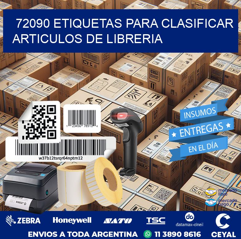 72090 ETIQUETAS PARA CLASIFICAR ARTICULOS DE LIBRERIA