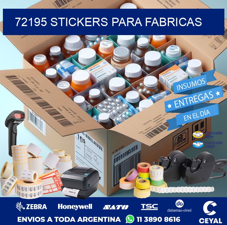 72195 STICKERS PARA FABRICAS