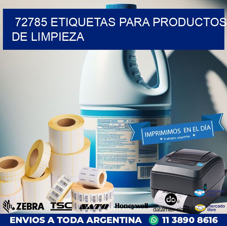 72785 ETIQUETAS PARA PRODUCTOS DE LIMPIEZA