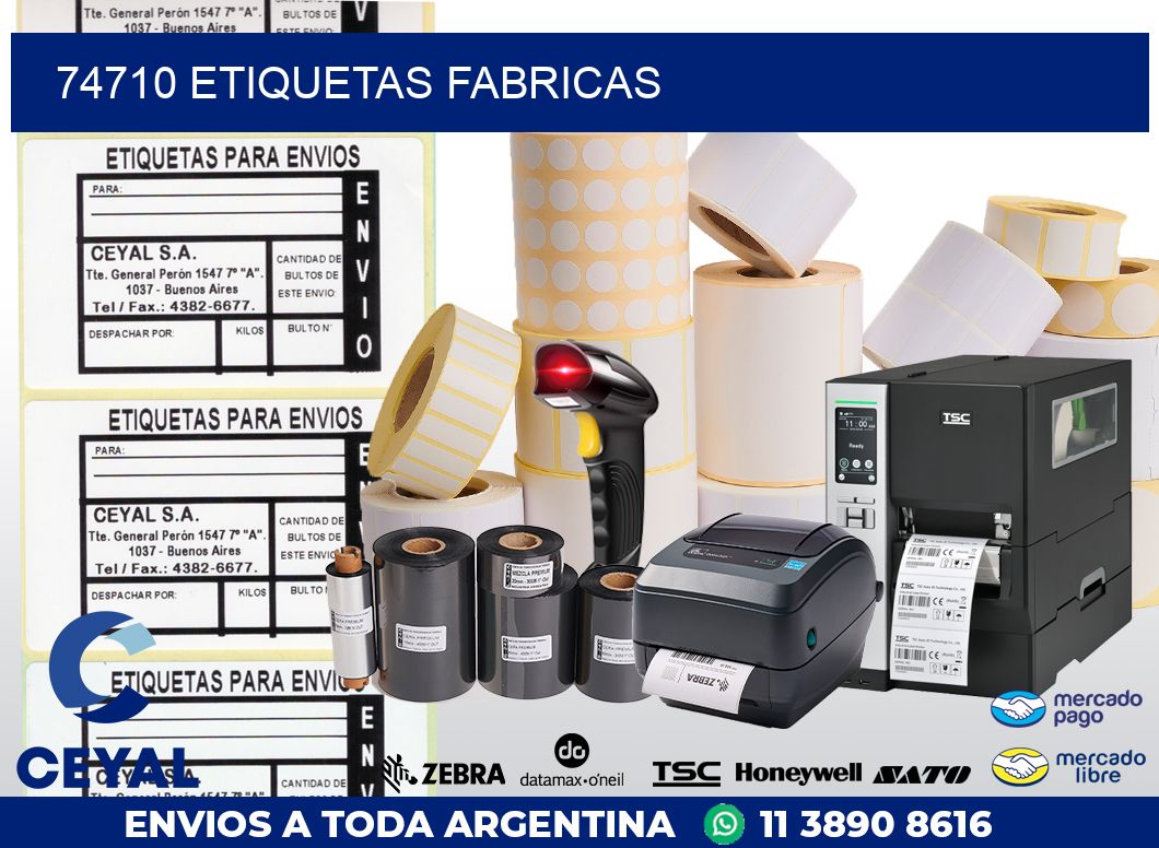 74710 ETIQUETAS FABRICAS