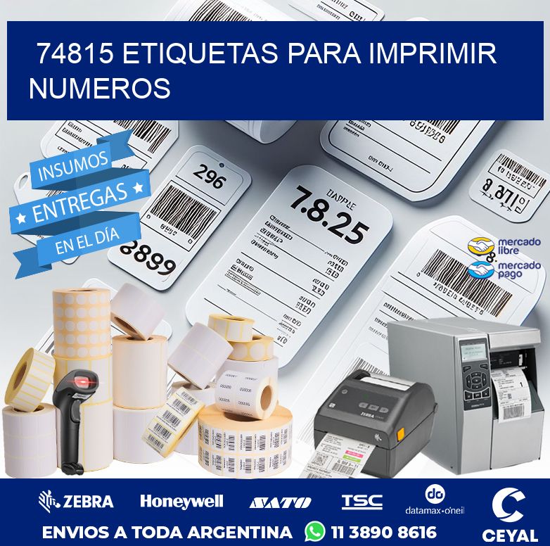 74815 ETIQUETAS PARA IMPRIMIR NUMEROS