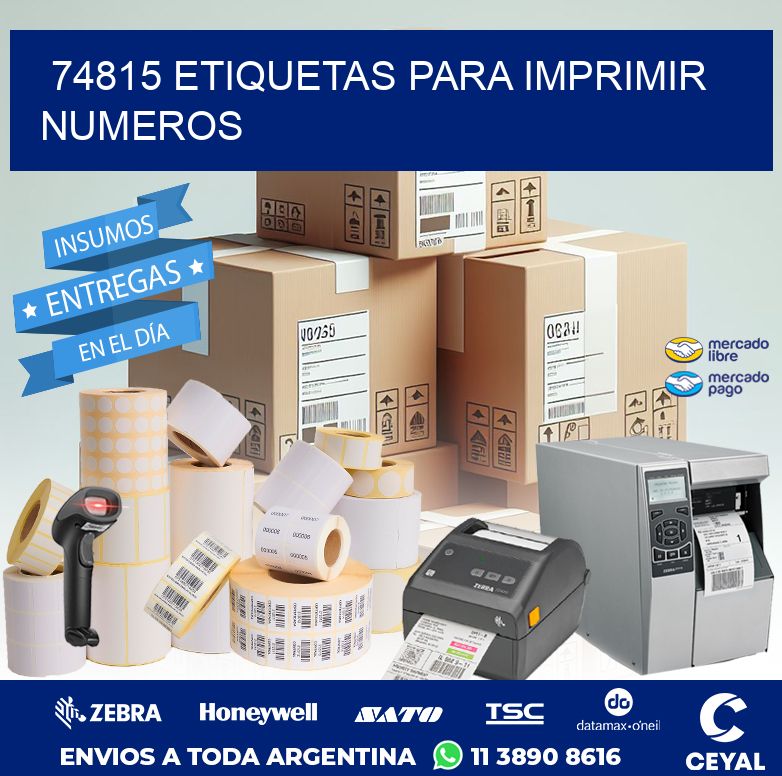 74815 ETIQUETAS PARA IMPRIMIR NUMEROS