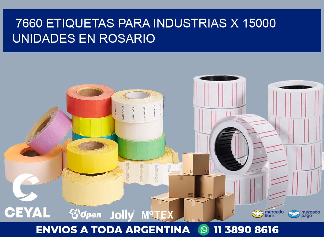 7660 ETIQUETAS PARA INDUSTRIAS x 15000 UNIDADES EN ROSARIO