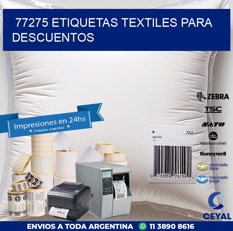 77275 ETIQUETAS TEXTILES PARA DESCUENTOS