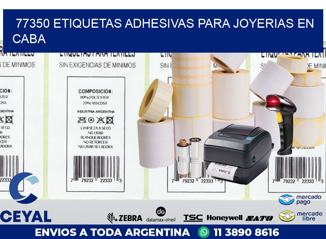 77350 ETIQUETAS ADHESIVAS PARA JOYERIAS EN CABA