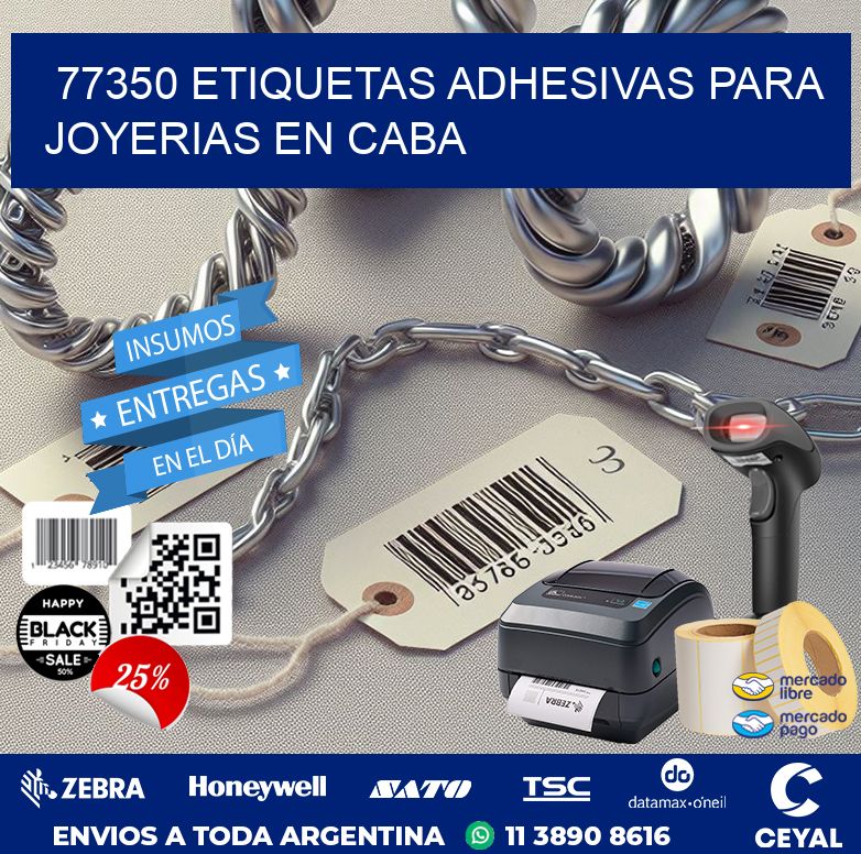 77350 ETIQUETAS ADHESIVAS PARA JOYERIAS EN CABA