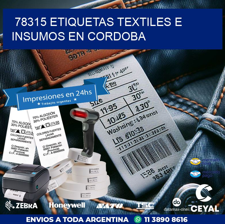 78315 ETIQUETAS TEXTILES E INSUMOS EN CORDOBA