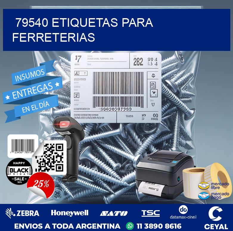 79540 ETIQUETAS PARA FERRETERIAS
