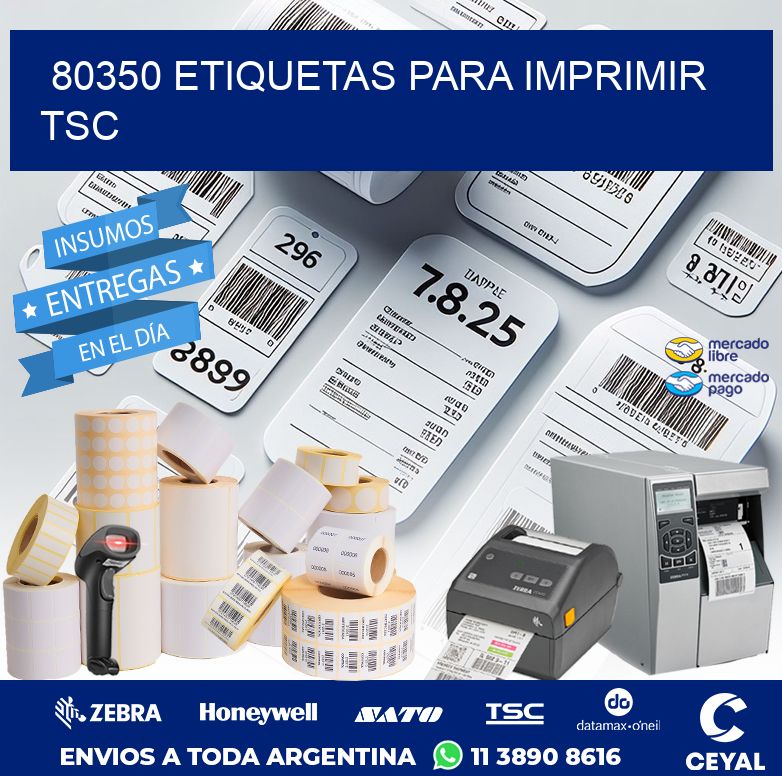 80350 ETIQUETAS PARA IMPRIMIR TSC