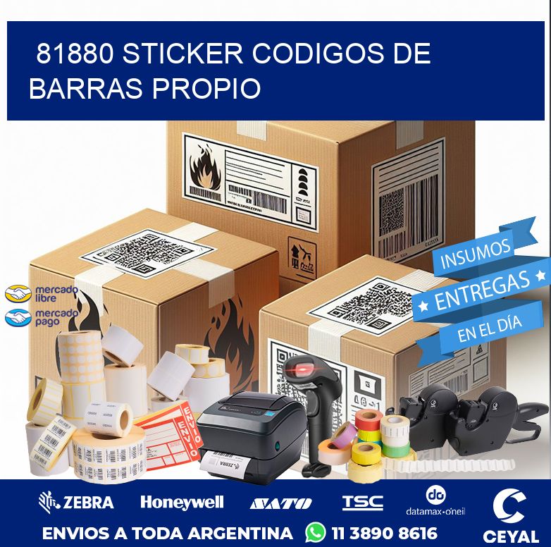 81880 STICKER CODIGOS DE BARRAS PROPIO