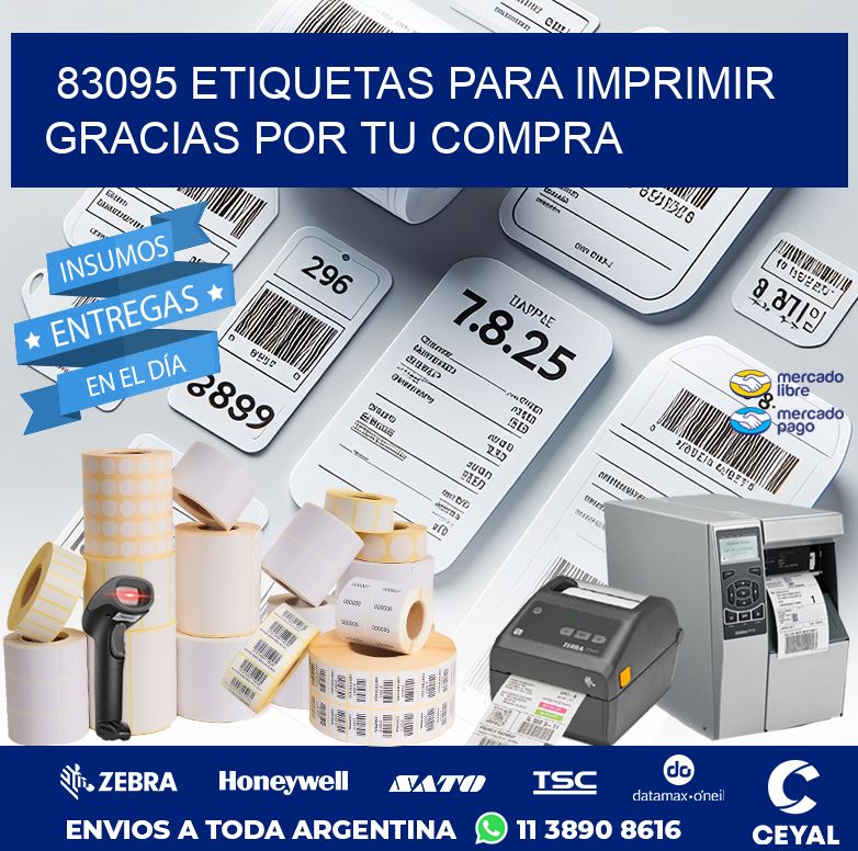 83095 ETIQUETAS PARA IMPRIMIR GRACIAS POR TU COMPRA