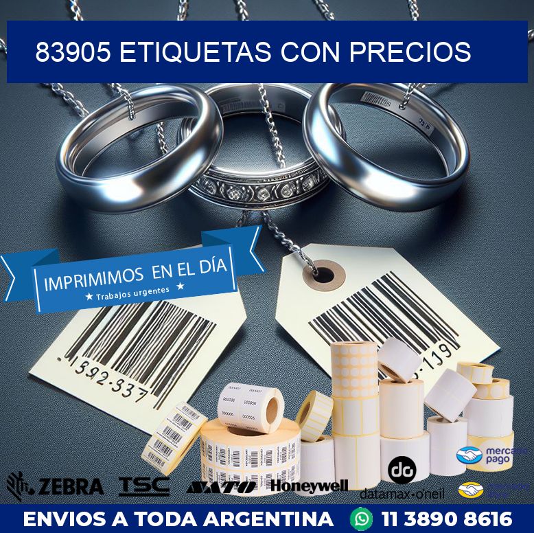 83905 ETIQUETAS CON PRECIOS