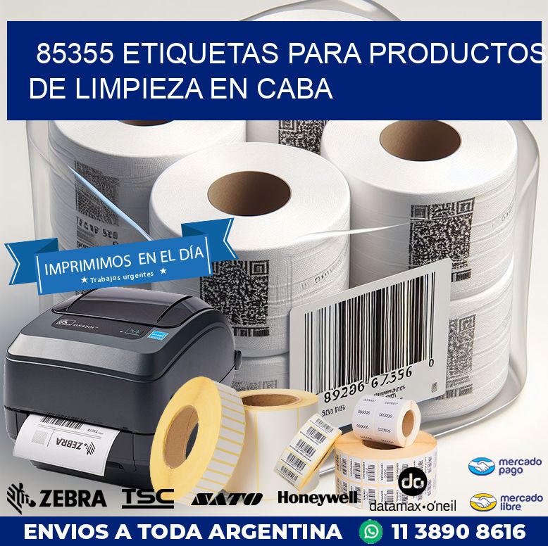 85355 ETIQUETAS PARA PRODUCTOS DE LIMPIEZA EN CABA