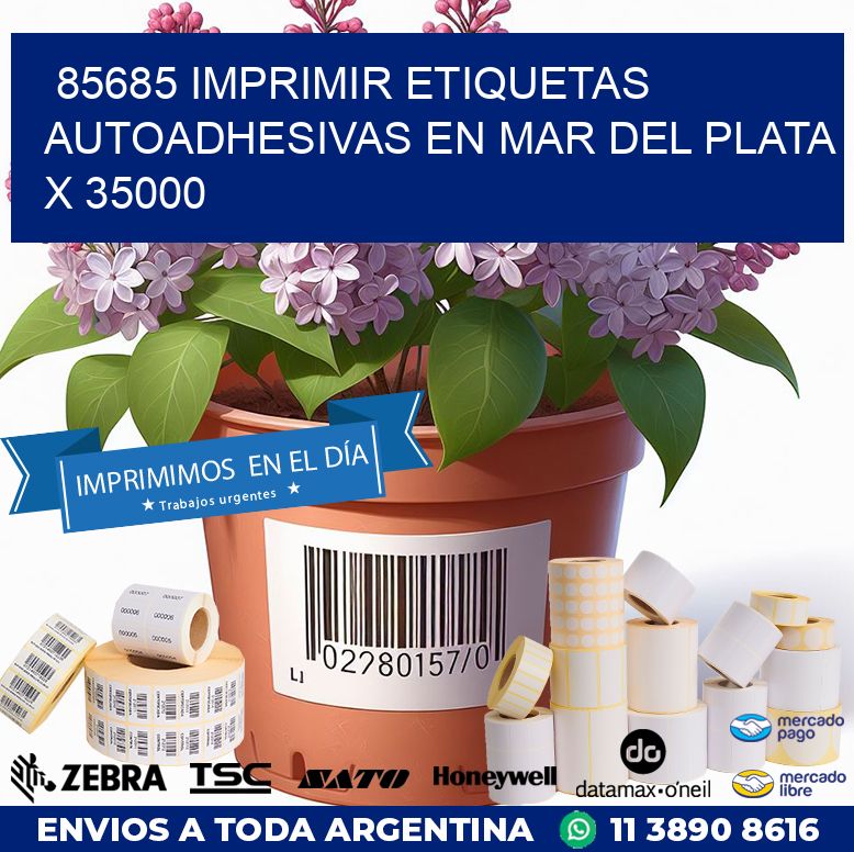 85685 IMPRIMIR ETIQUETAS AUTOADHESIVAS EN MAR DEL PLATA X 35000