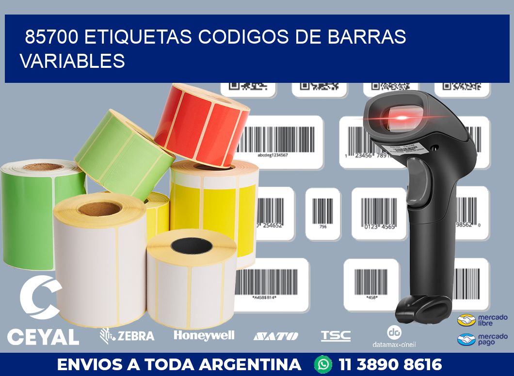 85700 ETIQUETAS CODIGOS DE BARRAS VARIABLES